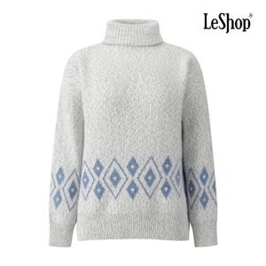 르샵  밍크사 다이아 짜임 폴라 니트 (BQ1KP009A)