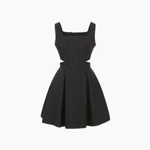 [에고이스트] ER4WO260 자카드 핀앤플레어 볼륨 원피스 (25년 겨울)