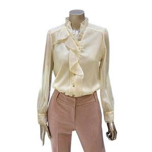 [미니멈]MARIO시스루 슬리브 러플 블라우스  MYAGWB1100