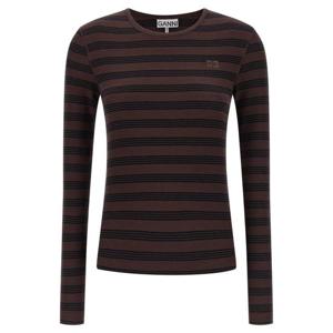 가니 긴팔 티셔츠 A105006600B CHOCOLATE PLUM DOM