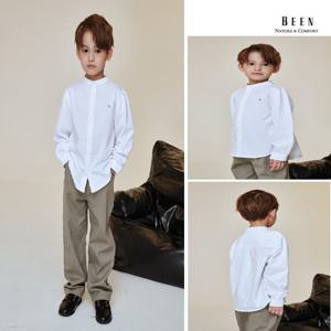[빈]BA11BL01WT 화이트 스탠 카라 셔츠 블라우스