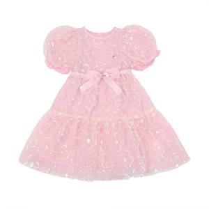 프렌치캣8 핑크 스팽글 꽃 샤 드레스 (Q51DCO080P1)