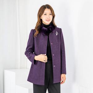 [모슬린]엄마옷 렉스퍼 모직 정장 하프 코트 511FGH161 마담/중