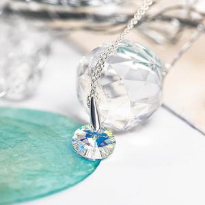 [폭스타일] [스와로브스키] [실버] 오로라 스왈 목걸이