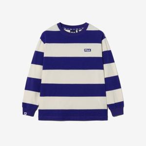 [휠라키즈]베이직 스트라이프 티셔츠 (FK2RLH1102X_NBE)