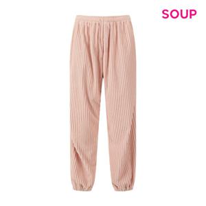 SOUP  벨벳 플리츠 조거 팬츠 (S61LP03)