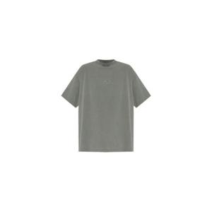 25 FW 발렌시아가 로고 자수 티셔츠 850345TTVH91220 TP449507198