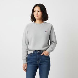 메종키츠네 트리컬러 폭스 패치 남녀공용 스웨트셔츠 AM00302AT1504 GRM