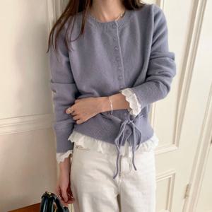 리유 프릴 스트링 가디건_FH1GD003