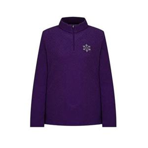 [크로커다일 레이디]기하학 자가드 반집업 티셔츠 CLEWTS214