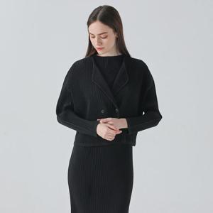 [요이츠]더블 숄 카라 플리츠 가디건 자켓_YK02WNPJK11