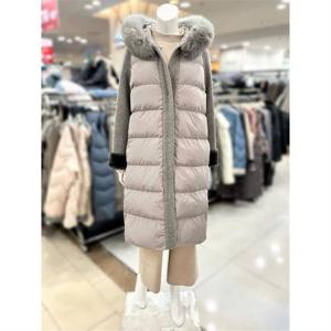 트리아나 세이브존01 모직 배색 후드 구스패딩 코트 TH4FA09(1)