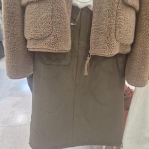 클리지 HC45 클리지  패딩 롱 스커트 CP9WSK0194F