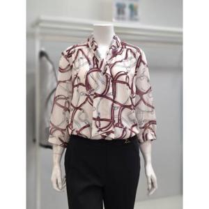 베스띠벨리 세이브존02 패턴 블라우스 BL-BAH2406-BEP