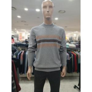 크로커다일 세이브존05 사선 조직 한기장 패턴 모크넥 그레이 AAKR3313/95