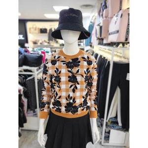 링스골프 세이브존07 꽃 자카드 스웨터 L21D3SR252M