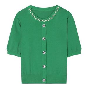 베스띠벨리 세이브존01 진주장식반팔니트티 BJUCH2958