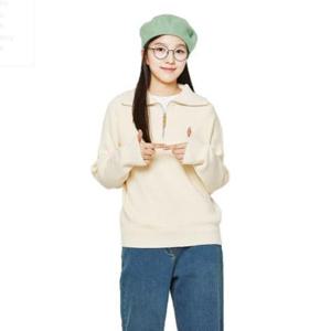 소이 세이브존07 반오픈 카라 니트 티셔츠 23W5085