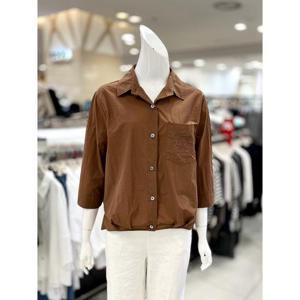 소고 카라넥 숏 셔츠형 블라우스 AJ3BA064