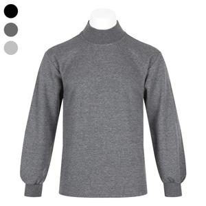 [리빌모아]남자 겨울 국내제작 기모 반폴라 NA-L-TS-Q001-그레이