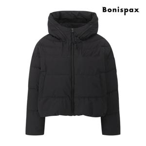 보니스팍스  하이넥 푸퍼 후드 크롭 패딩 점퍼 XQ1JP004M0