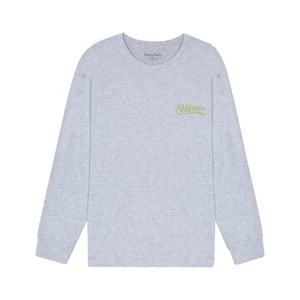 [뱅뱅]남녀공용 기본 라운드 레터링 긴팔 티셔츠 (NTM242)