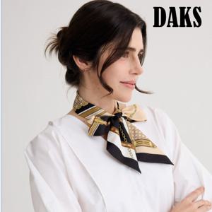 [닥스(스카프)]체인&로고 포인트 실크스키니 스카프FKI001I