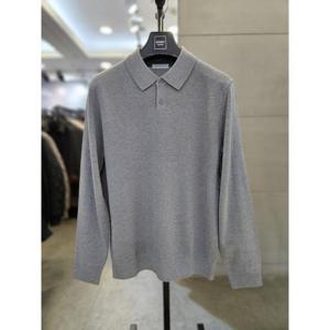 바쏘옴므 세이브존03 바쏘옴므 25S/S 블루 면 혼방 베이직 카라 티셔츠 WSAGZ1WT25ABUA