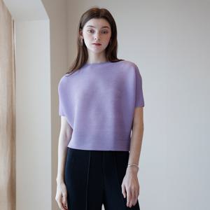 [요이츠] 가로 와플주름 돌먼 플리츠 블라우스_YJ05WNPBL33