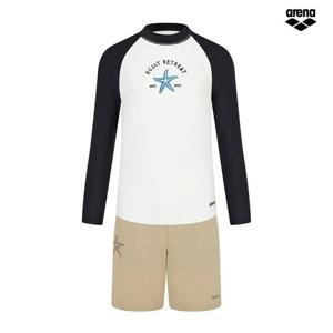 아레나 리오 래쉬가드 세트 A6BB1BS01 BLK