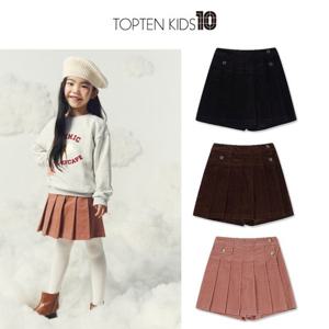 탑텐키즈 MKE4RS2011 여아 벨베틴 플리츠 스코츠