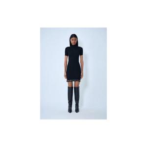 25 FW 알렉산더왕 여성 골지 니트 미니 드레스 awg0263020blk