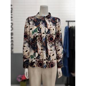 아날도바시니 세이브존02 체인패턴블라우스 AY10BL63N