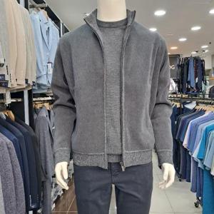 런던포그 HL01 그레이 융본딩 집업가디건6 Lowba372