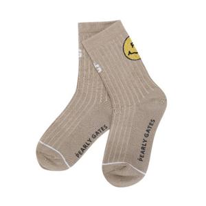 파리게이츠골프양말 NQC 521E1SC004_BG 여성 글리터 스마일 중목 양말