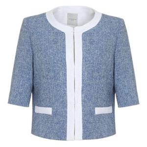 미니멈 세이브존07 배색라인 숏 자켓 MXBGWJ4060-BL