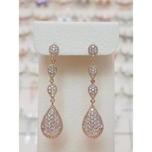 볼라레 세이브존01 데메테르 3단 큐빅 드롭 귀걸이 spe937