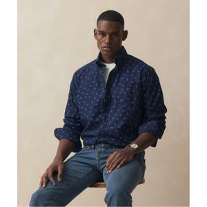 [브룩스브라더스] 인디고 프린트 셔츠 (네이비) (BBTHMM7882QFS)