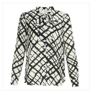 미니멈 세이브존07 타이넥 패턴 블라우스 MYAGWB1110