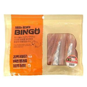 강아지육포 숯불 빙고 습식 400g 10팩 애견간식 1타 슬라이스