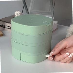 루루 반자동 4단 액세서리 보석함 회전 반지 보관함