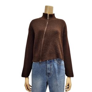 [반에이크]사선 반목 니트 집업 VB5ZKCM324Z