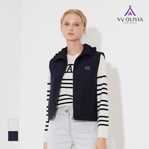 [올리비아로렌]와펜포인트 숏기장 베스트__VVBKA3S1281