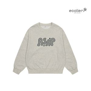 [에꼴리에]여자 봄신상 체크프린트맨투맨티(26A1456)