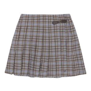 [빈]베이지 체크 주름 스커트 팬츠BZ14SK01BG