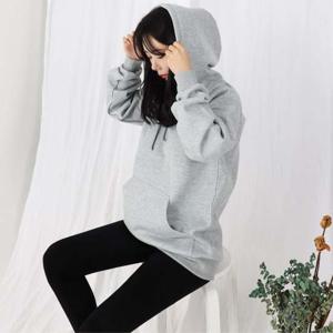 여성 기모 후드 티셔츠 그레이 남녀 커플 패션 웨어 남자옷