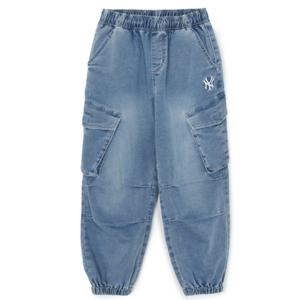 MLB 키즈 베이직 저지데님 카고 조거팬츠(7ADPB0161-50BLS)