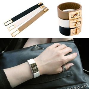 [바이진주리본] 부르노B / 가죽 뱅글 패션 팔찌