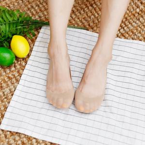 08 숙녀 무지햄 실리콘 덧신 편안한착용감