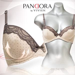 [판도라by남영비비안]레이스 도트 소프트몰드 브라 br7034
